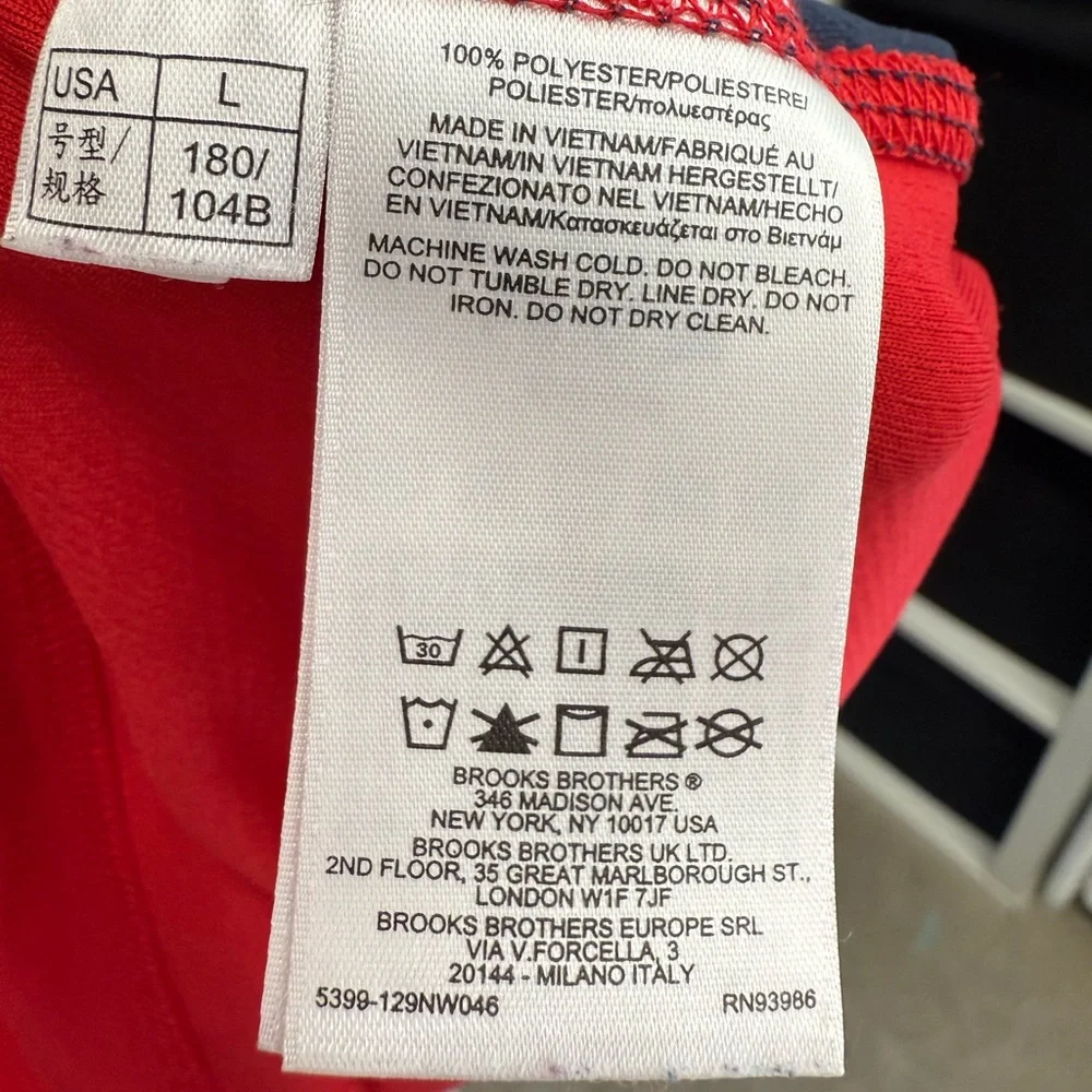 Brooks Brothers Men's Quarter Half Zip-Up Athletic Shirt Base Layer - Picture 7 of 10